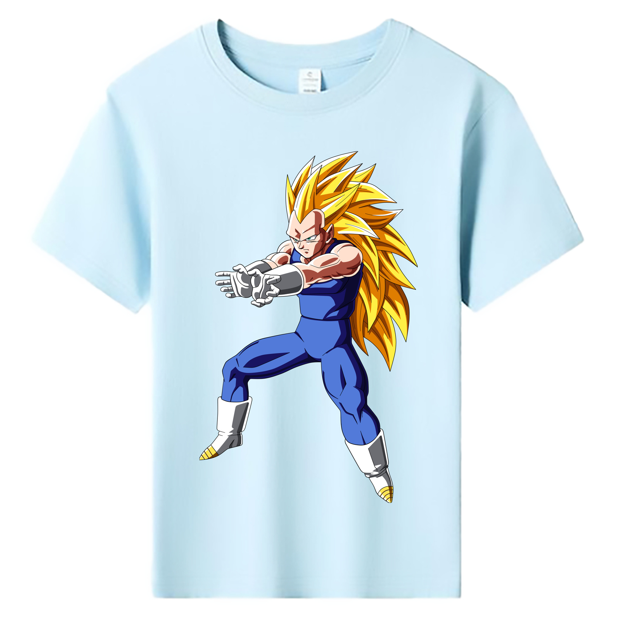 （画像用） ドラゴンボール ベジータ四世（Bejīta Yonsei）DRAGON BALL Vegeta IV 綿100％キッズTシャツ（フロントプリント）